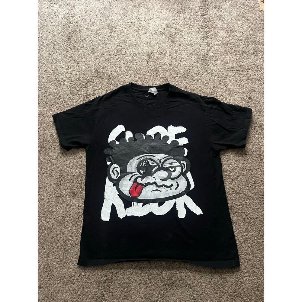 All black graphic tee